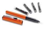 Ручка-кисть Pentel "Brush Pen" для калиграфии, 4 картриджа, черн.   /GFKPF-A             *173065