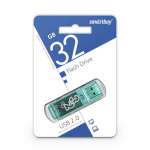 Флеш-накопитель 32 ГБ USB Smart Buy Glossy series Green   /SB32GBGS-G          *93784