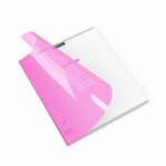 Тетрадь  24л кл. ПОЛИГРАФИКА "Классика CoverPrо Neon" пласт.обложка, розовый   /56383               *359444
