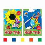 Картон цветной А4  5л 5цв АЛЬТ "Хобби тайм" 2 вида   /11-405-240          *334676