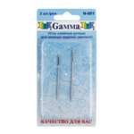 Иглы для шитья ручные GAMMA для вязаных изделий, 2шт, блистер   /N-001               *365536