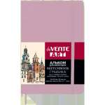 Скетчбук А6  80л тв.обл. искуст. кожа  deVENTE "Art" тон.блок 140гр. soft touch,резинка, розовый   /2134416             *369496
