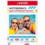 Фотобумага А6 180г/м2  20л deVENTE для струйной печати матовая односторон. 10*15   /2042412             *370110