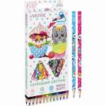 Карандаши 12 цв deVENTE "Triolino Ultra. 100% Cute" трехгран., 4М, к/к   /5022128             *363294