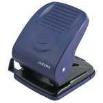 Дырокол  40 лист. пласт. deVENTE "Stripe" синий   /4020346             *370721