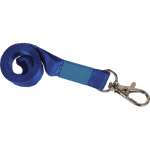 Шнур для бейджа deVENTE 40 см, с карабином, син.   /4010903             *317584