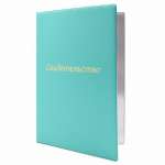 Обложка д/свидетельства ДПС А4 бирюзовая   /2932.СВ-118         *352802