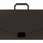 Портфель пласт.  1 отд.  Attomex черный   /3073402             *325243