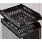 Лоток гориз. 2-х уровневый  deVENTE пласт., черный   /3040400             *364166