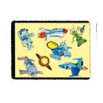 Трафарет ПЧЕЛКА раскраска "Космос"                                 /ТР-01-10  *45349