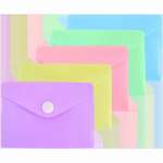Папка-конверт на кн. А7  deVENTE "Pastel" непрозр. 5цв.асс   /3071346             *364164