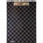 Планшет с верх. мет. зажимом А4 deVENTE "TOTAL BLACK" картон, выб.лак   /3034325             *371233