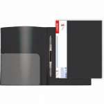 Папка скоросшиватель с карм. deVENTE Daily факт."песок" черная   /3111708             *325253