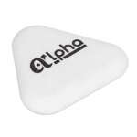 Ластик Alpha 4,5*4,5*0,9см белый, сверхмягкий   /607-011             *325075