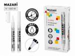 Маркер Mazari "CLARO" перман., 1-2мм, белый   /M-15220-80          *371792