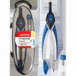 Набор чертежный deVENTE 2 предмета (циркуль+грифели) серебро/синий   /5093502             *371993