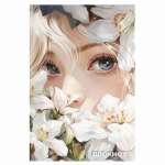 Блокнот  А5  40л ФЕНИКС "Девушка в лилиях" кл.   /69253               *364885