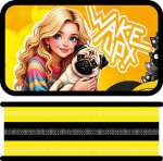 Пенал матерч. ПЧЁЛКА 3отд. бол. (190*105) тканевый торец "Девушка с мопсом"   /ПО-110              *373724