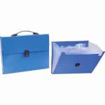 Портфель пласт. 13 отд.  deVENTE Daily синий   /3073409             *344954