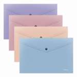 Папка-конверт на кн. А4  ERICH KRAUSE Soft Manga 0,18 мм непрозр. асс.   /61146               *359272