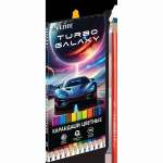 Карандаши 12 цв deVENTE "Turbo Galaxy" 2М, к/к   /5022620             *373756