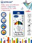 Карандаши акв. 12 цв ACMELIAE +кисточка, к/к   /9401-12             *372181
