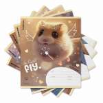 Тетрадь  12л кл. ПОЛИГРАФИКА "Fluffy", MIX-PACK   /63248               *374996