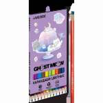 Карандаши 12 цв deVENTE "Ghost Meow" 2М, к/к   /5022626             *373761