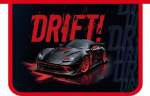 Папка д/тетрадей А4 ПЧЁЛКА на молнии, печать на картоне, молния сверху "DRIFT ON"   /ПМ-А4-291           *373719