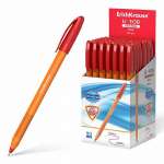 Ручка шар. ERICH KRAUSE "Ultra Glide Technology U-108"OrangeStick оранж.корп, 1,0мм, красная   /47584               *318315