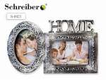 Фоторамка-коллаж Schreiber "HOME" пластик., цвет серебро,на  2 ф   /S 8421    *150953