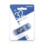 Флеш-накопитель 32 ГБ USB Smart Buy Glossy series Blue   /SB32GBGS-B          *110224
