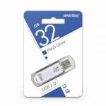 Флеш-накопитель 32 ГБ USB Smart Buy V-Cut Silver   /SB32GBVC-S          *307347