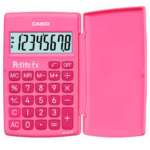 Калькулятор карм.  8 р. CASIO бат., с защитной крышкой, розовый   /LC-401LV-PK-S-A-EP  *177099