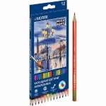 Карандаши акв. 12 цв deVENTE "Trio Mega Soft" 3М, к/к   /5022121             *339013