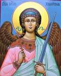 Картина по номерам 22*30 РЫЖИЙ КОТ "Икона Ангела Хранителя" на подрамнике   /SM027               *332283