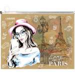 Папка д/тетрадей А4 deVENTE молния сверху "Emmy in Paris" 32*24,5*2,5см,  фольга   /3072228             *342071