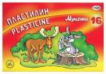 Пластилин  16 цв ГАММА "Мультики" 320 г, со стеком   /280027              *33420