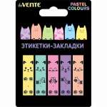 Закладки с клейким краем 12*45*5 пласт. deVENTE "Cats" 20л.   /2011108             *339032