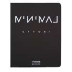 Дневник элит.переплет иск.кожа  deVENTE шелкография, гиб. облож. "Minimal Efforts"   /2021480             *358361