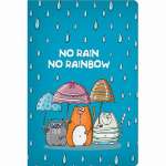 Зап. книжка А6  96л Полином тв.обл. софт.тач "No rain no rainbow"   /3164                *361563