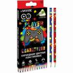 Карандаши 12 цв deVENTE "Soft Touch.Game" 2М, трехгран пласт. корп., к/к   /5022126             *361319