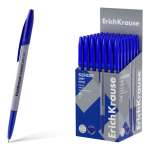 Ручка шар. ERICH KRAUSE "Super Glide Technology"Slender Stick Grey 0,7мм, синяя   /63083               *367112