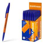 Ручка шар. ERICH KRAUSE "Super Glide Technology"Slender Stick Orange 0,7мм, синий   /63089               *367116