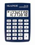 Калькулятор карм.  8 р. SKAINER, футляр типа бумажник, синий   /SK-108NBL           *102908