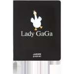 Дневник элит.переплет иск.кожа  deVENTE шелкография,гиб.облож."Lady Gaga"   /2222504             *366894