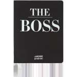 Дневник элит.переплет иск.кожа  deVENTE шелкография,гиб.облож."The BOSS"   /2222520             *366903