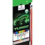 Карандаши 12 цв Attomex "Turbo" пластиковые, 2М, к/к   /5022548             *367999
