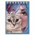 Блокнот  А7  на спир. 40л ФЕНИКС "Зеркало души", кл.   /68168               *364908