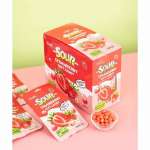 Леденцы кислые мягкие Strawberry Soft Candy 12 г  клубника   /9070514             *370160